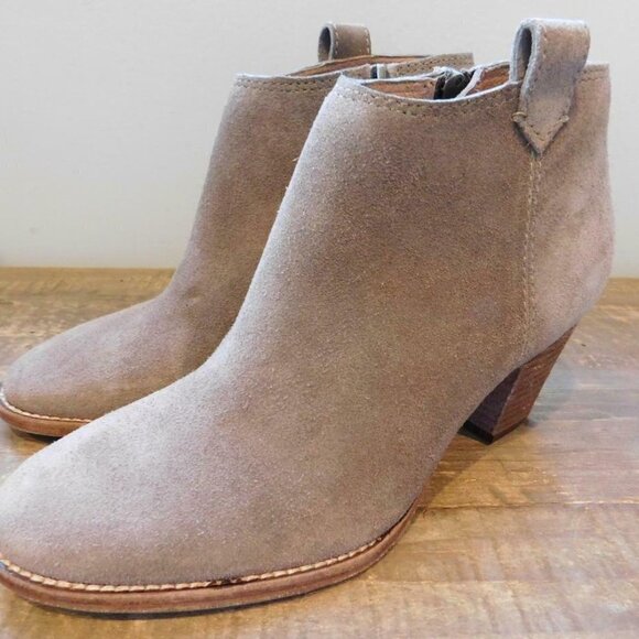 ! Madewell $228 The Billie Boots Suede Shoes f5045 - Picture 1 of 4